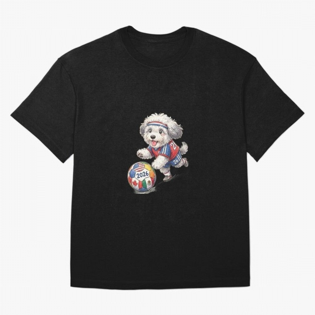 Cute Sheepdog Soccer Star - 2026 World Cup Fluffy Puppy Classic T-Shirt Turn Football Passion into FIFA World Cup 2026 USA Canada Mexico for Fans of Messi, CR7 and Mbappe and France and Portugal, Bringing Championship Spirit, Famous Goals, Roaring
