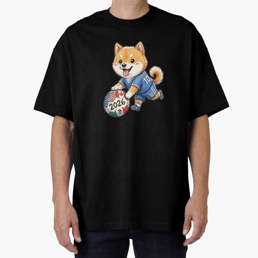 Cute Shiba Inu Soccer Star #10 - World Cup 2026 Edition Classic T-Shirt Capture FIFA World Cup 2026 Spirit, Made for France and Portugal, Messi and Cristiano Ronaldo, Match Day Excitement, Supporter Culture, Golden Goals and Global Football