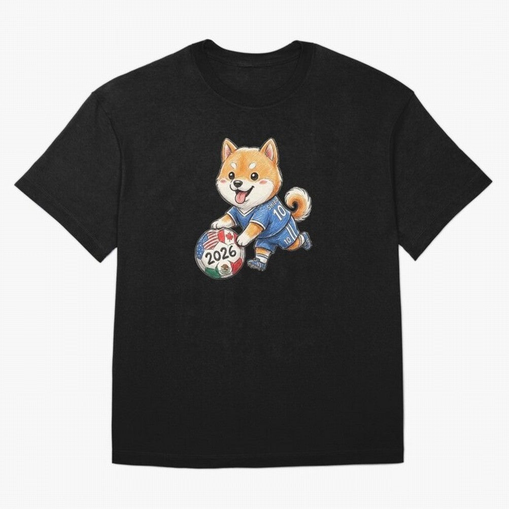 Cute Shiba Inu Soccer Star #10 - World Cup 2026 Edition Classic T-Shirt Capture FIFA World Cup 2026 Spirit, Made for France and Portugal, Messi and Cristiano Ronaldo, Match Day Excitement, Supporter Culture, Golden Goals and Global Football