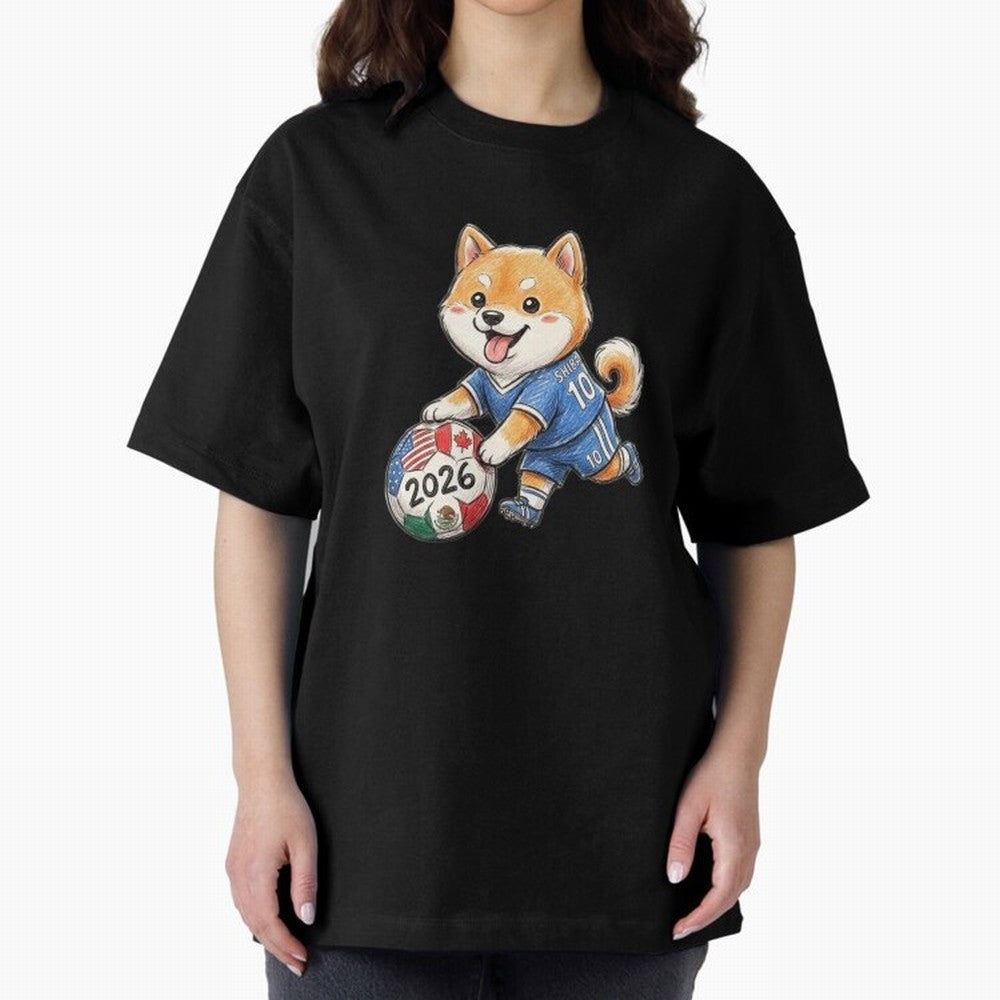 Cute Shiba Inu Soccer Star #10 - World Cup 2026 Edition Classic T-Shirt Capture FIFA World Cup 2026 Spirit, Made for France and Portugal, Messi and Cristiano Ronaldo, Match Day Excitement, Supporter Culture, Golden Goals and Global Football