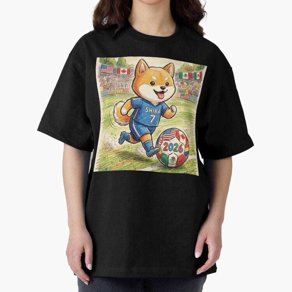 2026 World Cup Shiba Inu Ace #7 - Stadium Action Art Classic T-Shirt Bring Global Tournament Vibes to FIFA World Cup 2026 Spirit, Filled with France and Portugal, CR7 and Messi, Champion Mindset, Group Stage Buzz, Knockout Tension and Passionate