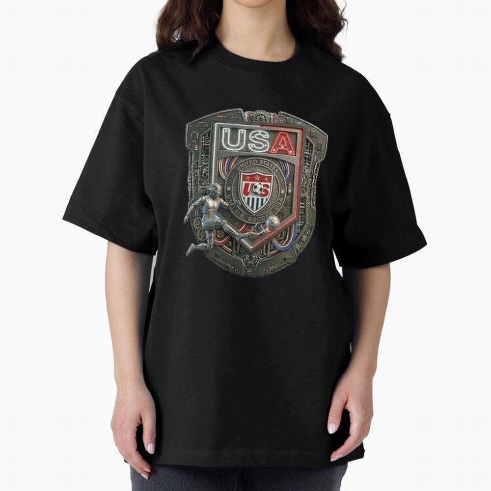 USA SOCCER SHIELD KICKING BALL Classic T-Shirt Feel the Trophy Chase of Global Football Passion for FIFA World Cup 2026 Group Stage, Centered on Haaland and Mbappe, England and Germany, Match Day Excitement, Supporter Culture, Golden Goals and