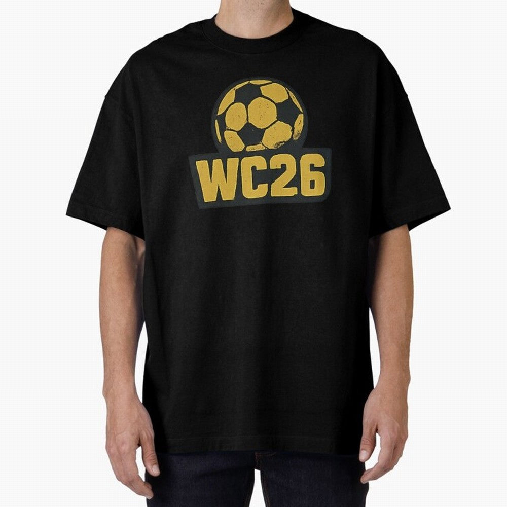 WC26 Soccer Ball Vintage Football Fan Design Classic T-Shirt Follow the Final Road of Global Football Passion for FIFA World Cup 2026, Capturing Cristiano Ronaldo, Haaland and CR7, Brazil, Match Day Excitement, Supporter Culture, Golden Goals and
