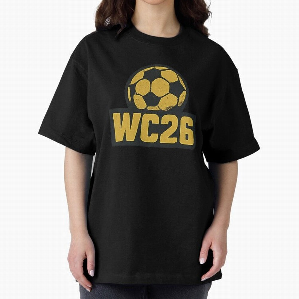 WC26 Soccer Ball Vintage Football Fan Design Classic T-Shirt Follow the Final Road of Global Football Passion for FIFA World Cup 2026, Capturing Cristiano Ronaldo, Haaland and CR7, Brazil, Match Day Excitement, Supporter Culture, Golden Goals and