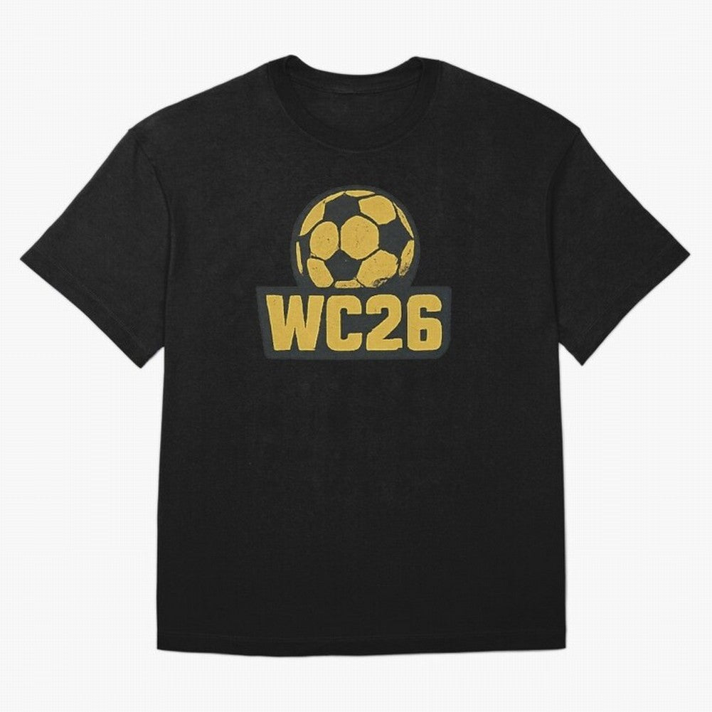 WC26 Soccer Ball Vintage Football Fan Design Classic T-Shirt Follow the Final Road of Global Football Passion for FIFA World Cup 2026, Capturing Cristiano Ronaldo, Haaland and CR7, Brazil, Match Day Excitement, Supporter Culture, Golden Goals and