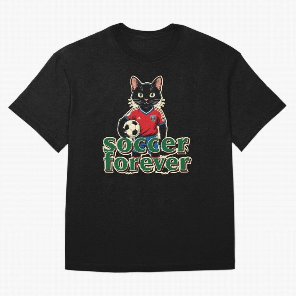 Soccer Forever Retro Cat Classic T-Shirt Enjoy FIFA World Cup 2026 for Fans of Neymar, Haaland and Cristiano Ronaldo and Brazil, Bringing Retro Football Energy, Iconic Rivalries, Trophy Chase Drama and Stadium Atmosphere; Perfect for People Who