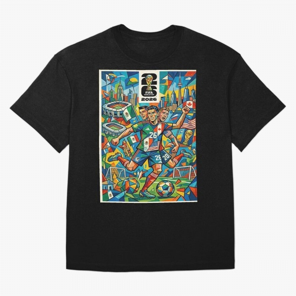 Go World Classic T-Shirt Bring Retro Soccer Energy to Global Football Passion for FIFA World Cup 2026 USA Canada Mexico, Filled with Cristiano Ronaldo, Haaland and CR7, France, Vintage Soccer Flavor, Modern Football Stars, National Flags and Final