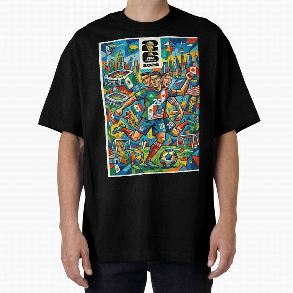 Go World Classic T-Shirt Bring Retro Soccer Energy to Global Football Passion for FIFA World Cup 2026 USA Canada Mexico, Filled with Cristiano Ronaldo, Haaland and CR7, France, Vintage Soccer Flavor, Modern Football Stars, National Flags and Final