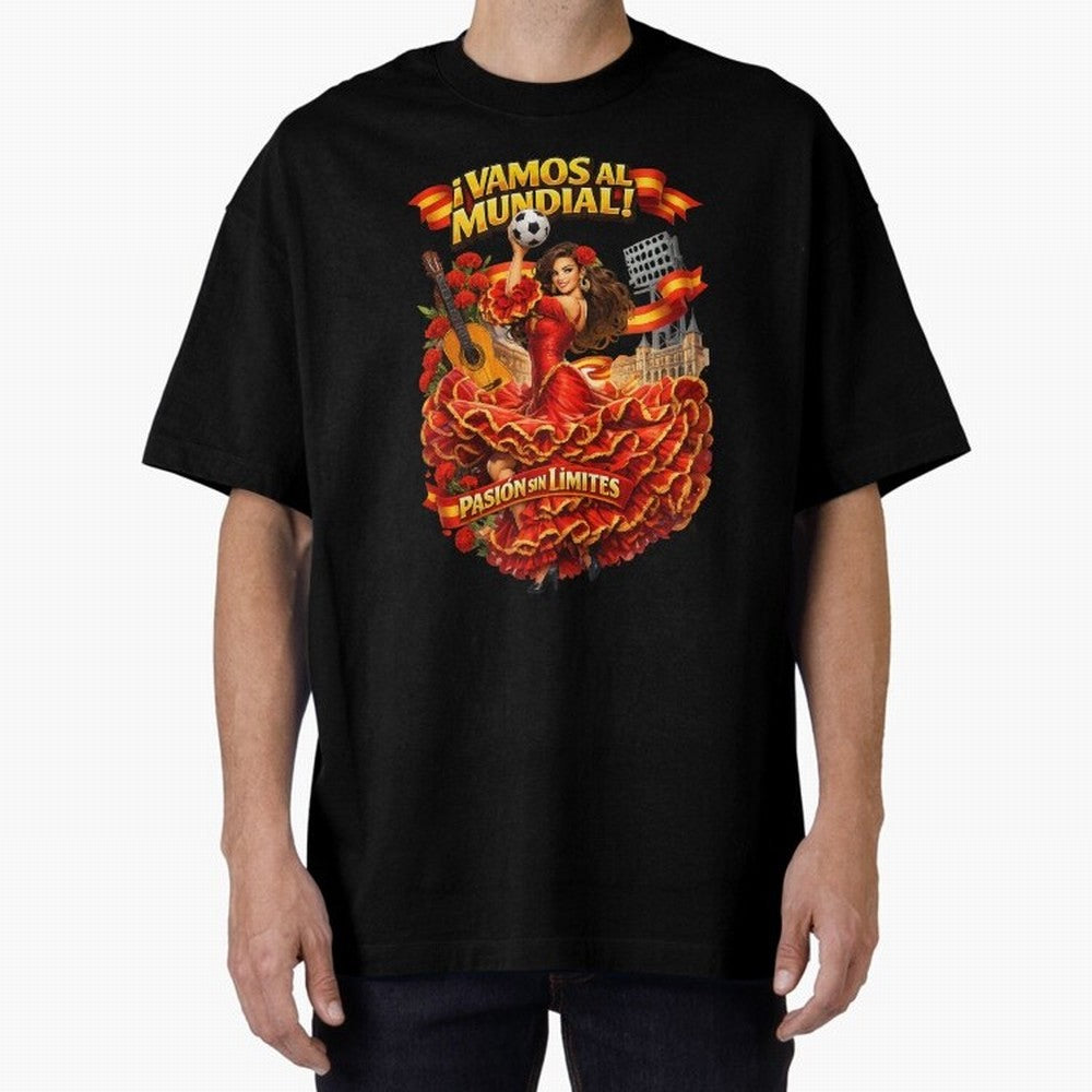 Spanish Flamenco Football Fan Shirt ¨C Unique World Cup 2026 Supporter Design Classic T-Shirt Refresh Match Day Hype around FIFA World Cup 2026 Group Stage, CR7 and Messi, Portugal, Vintage Soccer Flavor, Modern Football Stars, National Flags and