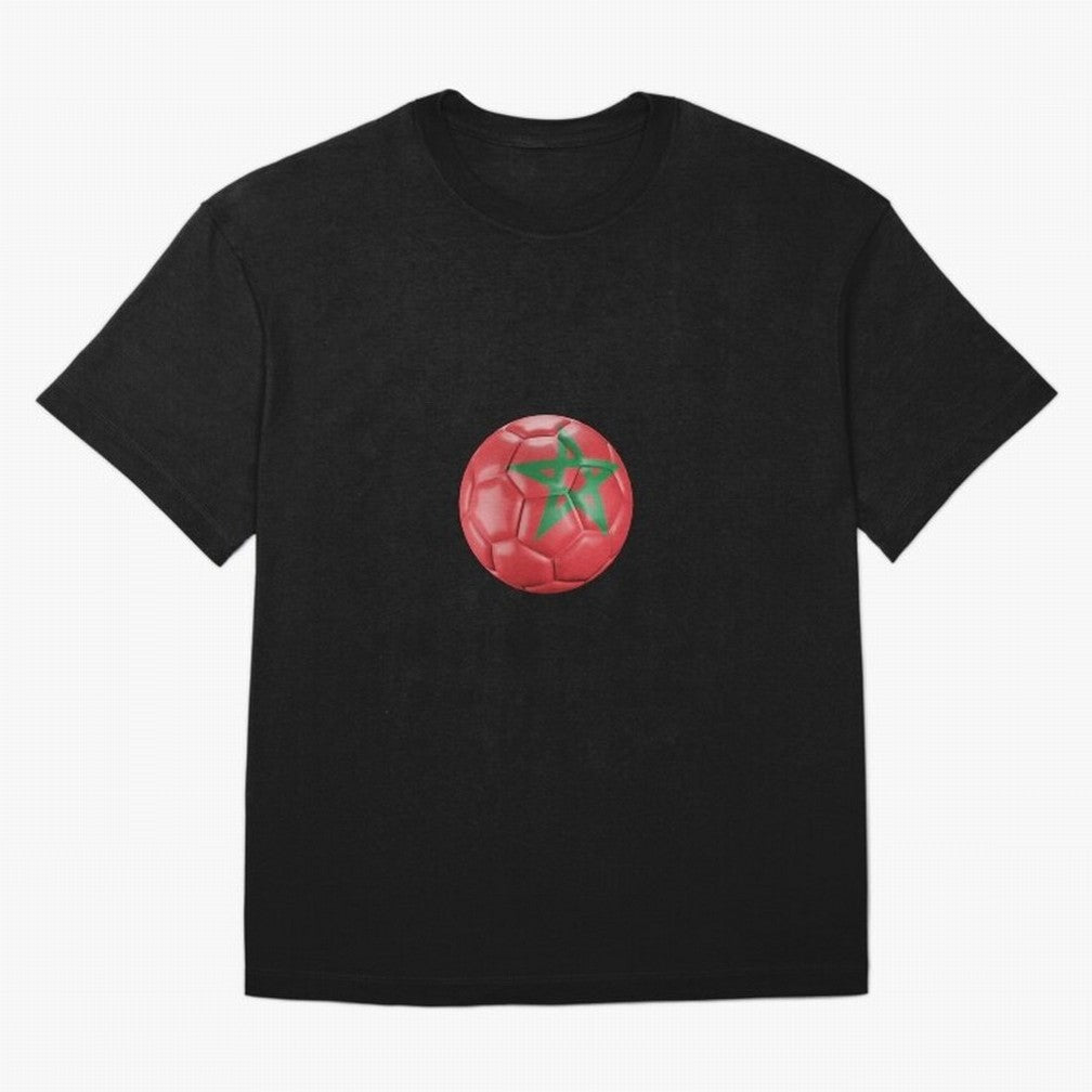 Morocco Ball Classic T-Shirt Experience the FIFA World Cup 2026 Journey through Messi and Cristiano Ronaldo Highlights, England and Germany Pride, Sports Nostalgia, International Competition, Famous Players and Unforgettable Victories; Great for