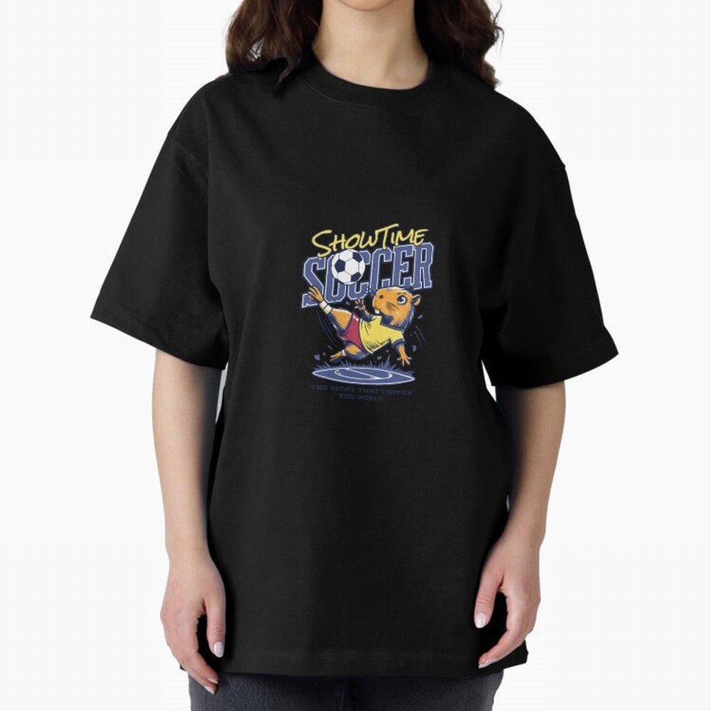 Capybara Soccer Showdown - Showtime World Cup Classic T-Shirt Back the Journey through Global Football Passion for FIFA World Cup 2026 Group Stage, Highlighting Neymar, Haaland and Cristiano Ronaldo, Spain, Sports Nostalgia, International