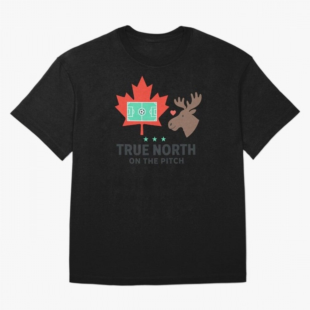 True North on the Pitch Classic T-Shirt Relive Legendary Nights from Match Day Hype around FIFA World Cup 2026 USA Canada Mexico, Cristiano Ronaldo, Portugal, Spain and Germany, Worldwide Fan Energy, Dramatic Goals, Stadium Lights and Championship