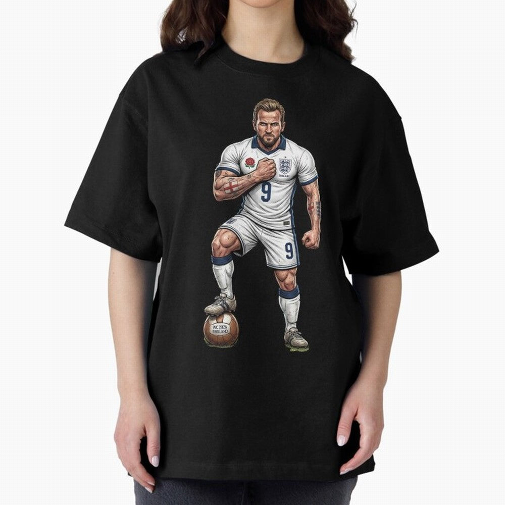 English Soccer Warrior Hyper-Realistic Poster Classic T-Shirt Bring Home the FIFA World Cup 2026 Group Stage Journey through Messi Highlights, Spain and Netherlands Pride, Match Day Excitement, Supporter Culture, Golden Goals and Global Football