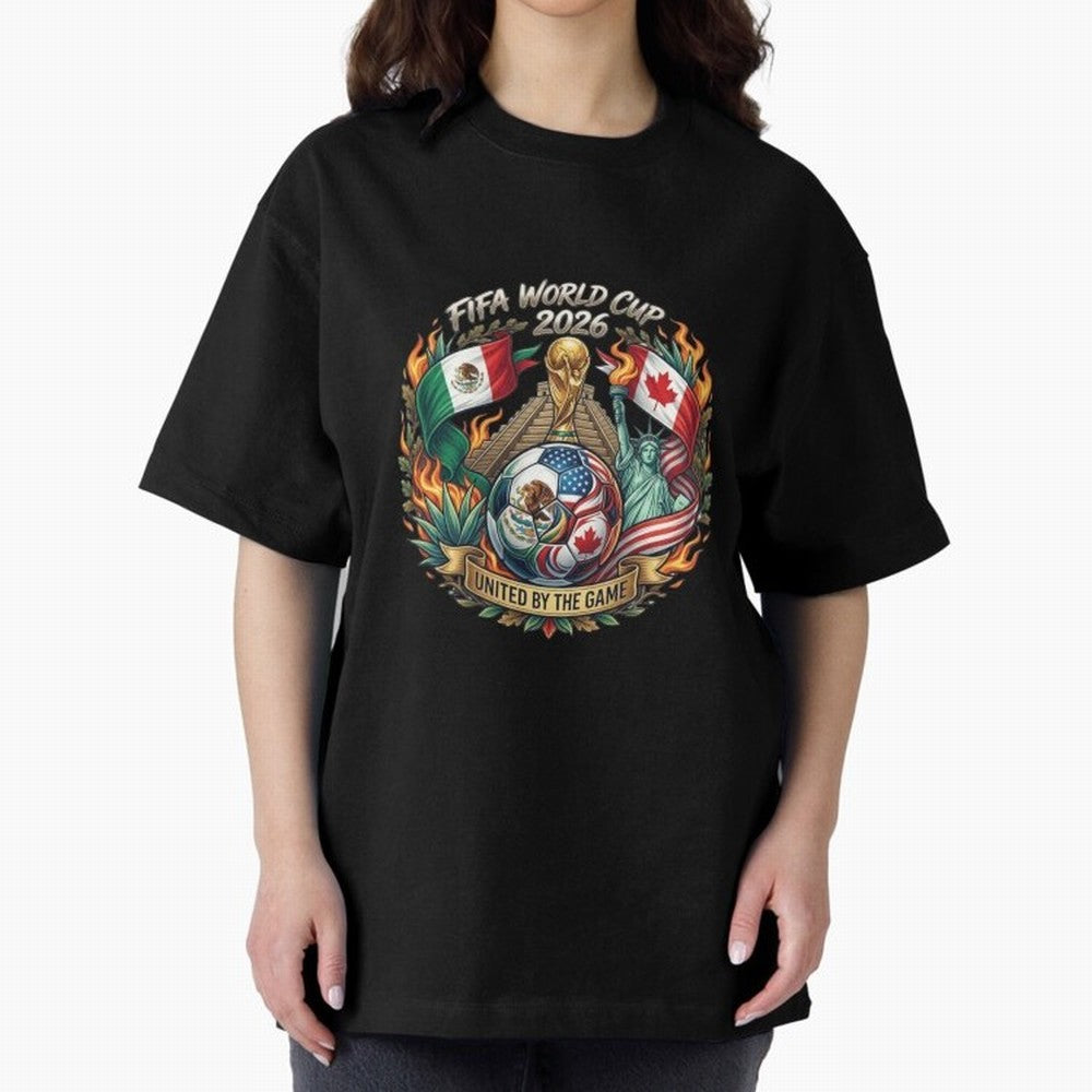 United By The Game 2026 Art Classic T-Shirt Celebrate Fan Culture around FIFA World Cup 2026 USA Canada Mexico Filled with Cristiano Ronaldo, Brazil, Portugal and Argentina Energy, Football Festival Excitement, Trophy Ambitions, Country Rivalries