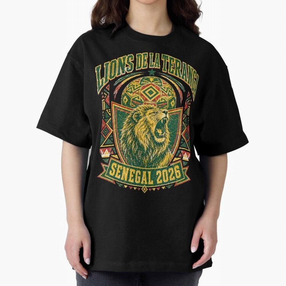 Lions De La Teranga Senegal 2026 World Cup Soccer T-Shirt Classic T-Shirt Cheer for FIFA World Cup 2026 Group Stage Capturing Neymar, Portugal, Spain and Germany Energy, Stadium Chants, National Pride, Trophy Dreams and Unforgettable Football