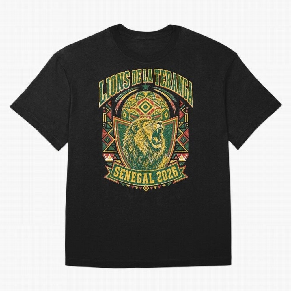 Lions De La Teranga Senegal 2026 World Cup Soccer T-Shirt Classic T-Shirt Cheer for FIFA World Cup 2026 Group Stage Capturing Neymar, Portugal, Spain and Germany Energy, Stadium Chants, National Pride, Trophy Dreams and Unforgettable Football