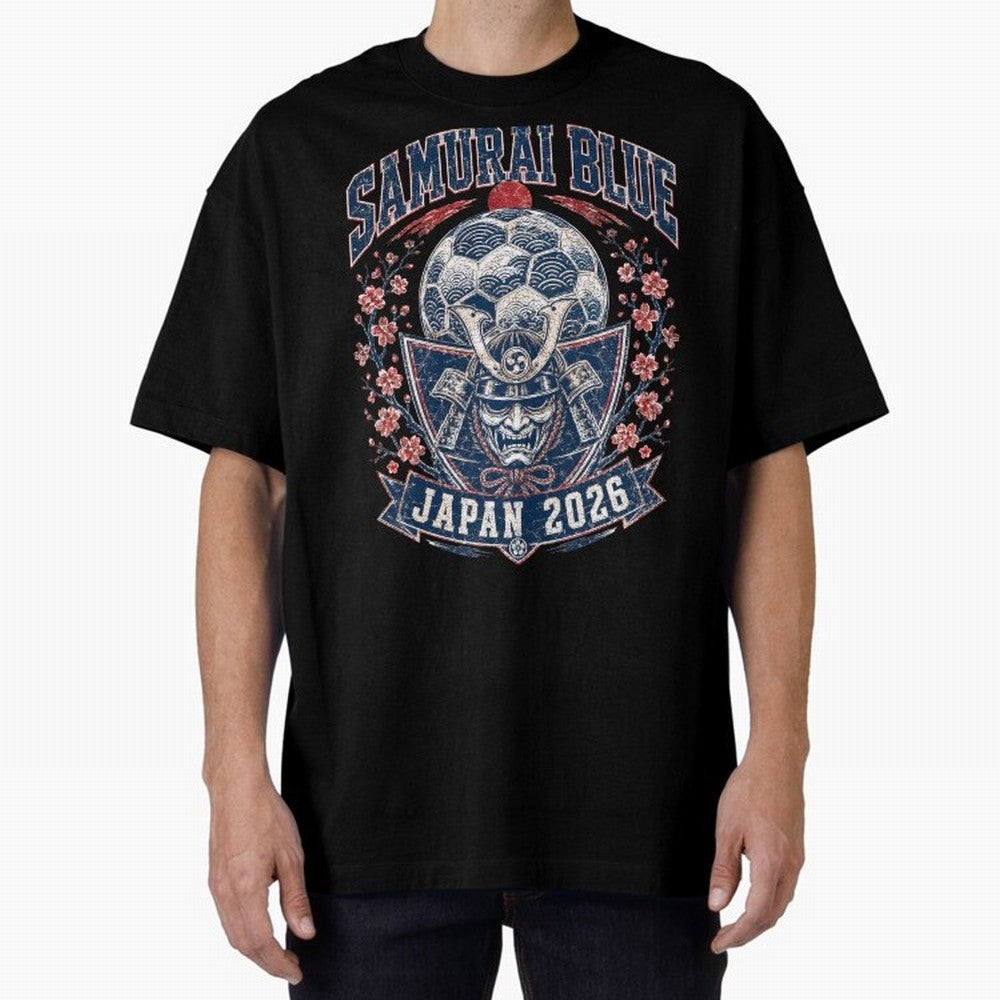 Samurai Blue Japan 2026 World Cup Soccer T-Shirt Classic T-Shirt Show Your Tournament Heart for FIFA World Cup 2026 USA Canada Mexico Spirit, Capturing Argentina, CR7 and Messi, Champion Mindset, Group Stage Buzz, Knockout Tension and Passionate