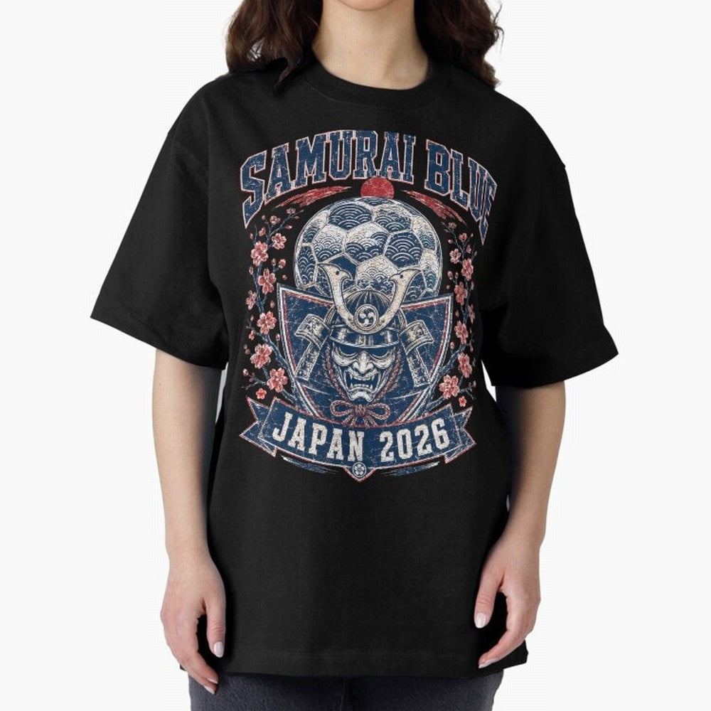 Samurai Blue Japan 2026 World Cup Soccer T-Shirt Classic T-Shirt Show Your Tournament Heart for FIFA World Cup 2026 USA Canada Mexico Spirit, Capturing Argentina, CR7 and Messi, Champion Mindset, Group Stage Buzz, Knockout Tension and Passionate