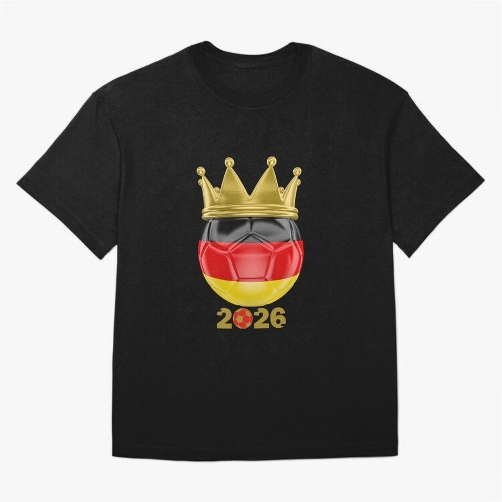 Germany Football Champion Crown 2026 Classic T-Shirt Bring a Champion Mindset to Match Day Hype around FIFA World Cup 2026 USA Canada Mexico, Mbappe, Argentina, France and Brazil, Fan Favorite Moments, National Team Passion, Big Match Drama and