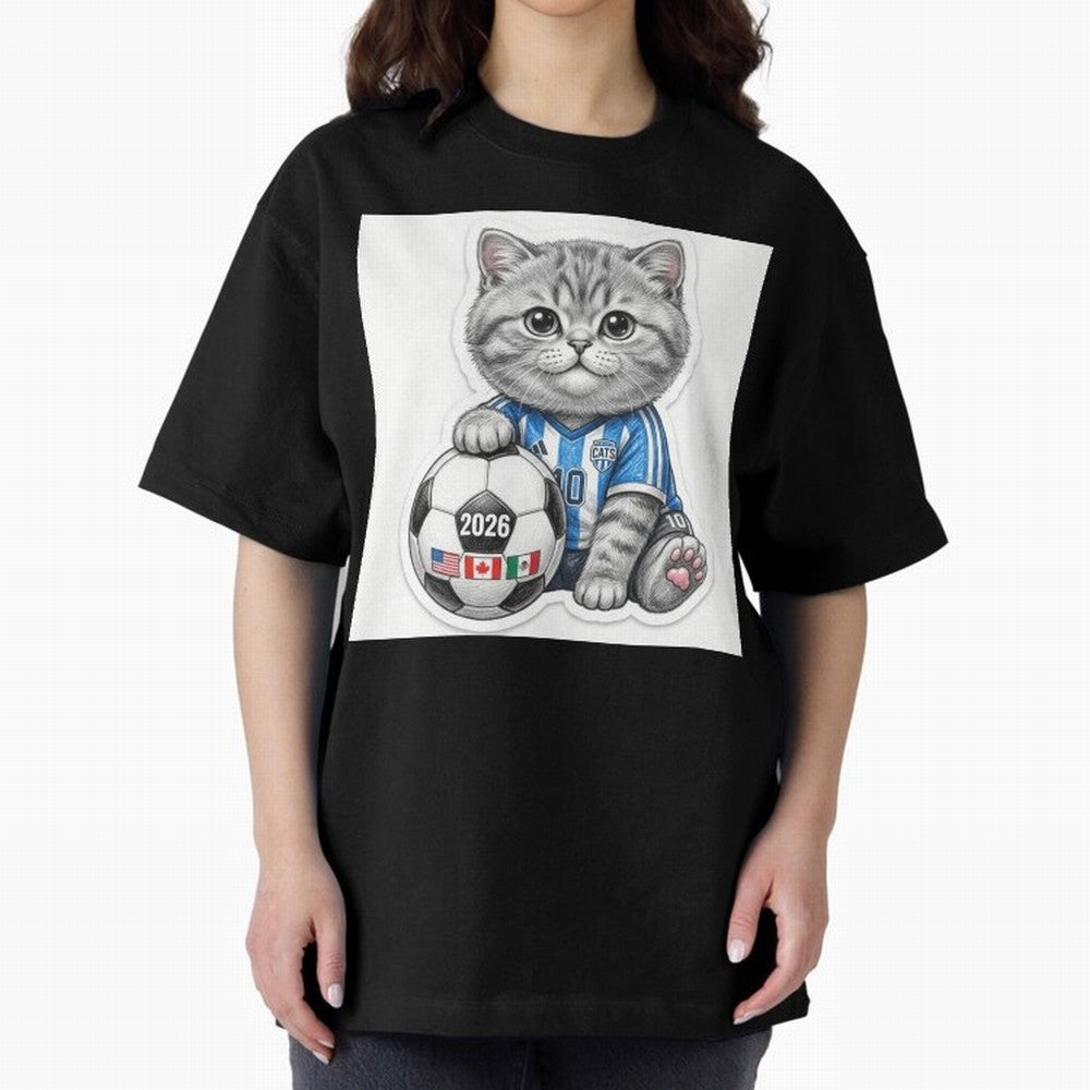 Cute Soccer Kitten #10 - FIFA 2026 World Cup Fan Art Classic T-Shirt Refresh FIFA World Cup 2026 USA Canada Mexico for Fans of CR7 and Brazil, Bringing Football Passion, Legendary Performances, Festival Vibes and Supporter Community; Created for