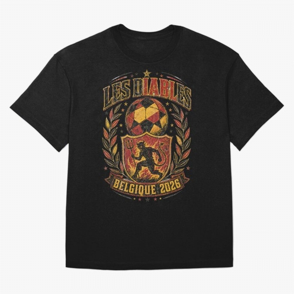 Les Diables Rouges Belgique 2026 World Cup Soccer T-Shirt Classic T-Shirt Honor Football Greatness during FIFA World Cup 2026 Spirit, Made for France, Mbappe, Goal Celebration Energy, Supporter Heritage, Football Icons and Worldwide Tournament Joy;
