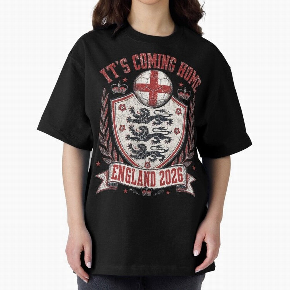 It's Coming Home England 2026 World Cup Soccer T-Shirt Classic T-Shirt Refresh FIFA World Cup 2026 Driven by Messi and Cristiano Ronaldo, Portugal Energy, Classic Soccer Heritage, Championship Pressure, Fan Loyalty and International Pride; Ideal