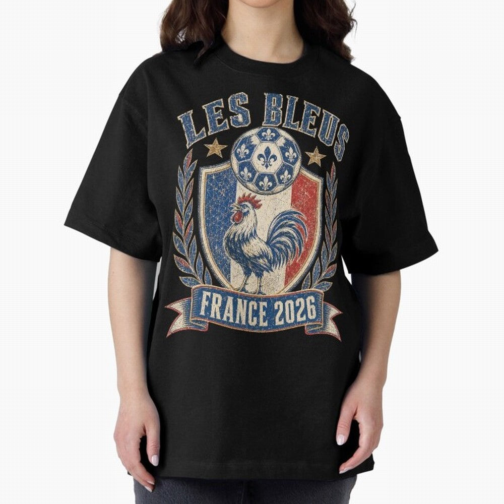 Les Bleus France 2026 World Cup Soccer T-Shirt Classic T-Shirt Bring Home FIFA World Cup 2026 Group Stage Centered on Neymar, Argentina Energy, Supporter Pride, Iconic Celebrations, Legendary Names and Global Match Day Energy; Made for Die Hard