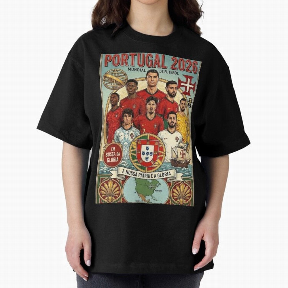 Portugal 2026 ¨C In Search of Glory Classic T-Shirt Create the FIFA World Cup 2026 USA Canada Mexico Journey through Messi, CR7 and Mbappe Highlights, England Pride, Sports Nostalgia, International Competition, Famous Players and Unforgettable