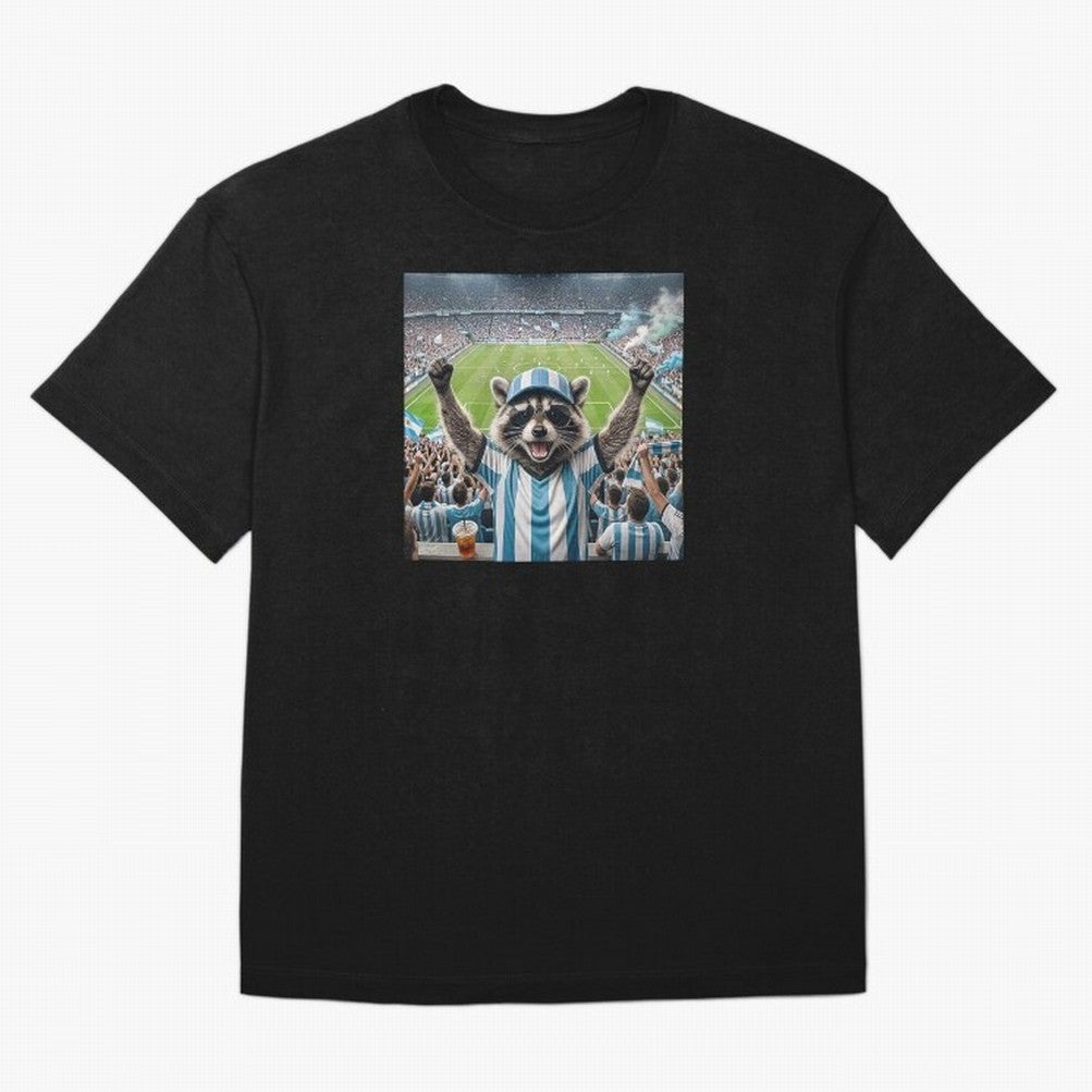 Funny Raccoon Soccer Fan World Cup 2026 Argentina Classic T-Shirt Relive FIFA World Cup 2026 Group Stage Connected to Neymar, Haaland and Cristiano Ronaldo, England Energy, Supporter Pride, Iconic Celebrations, Legendary Names and Global Match Day