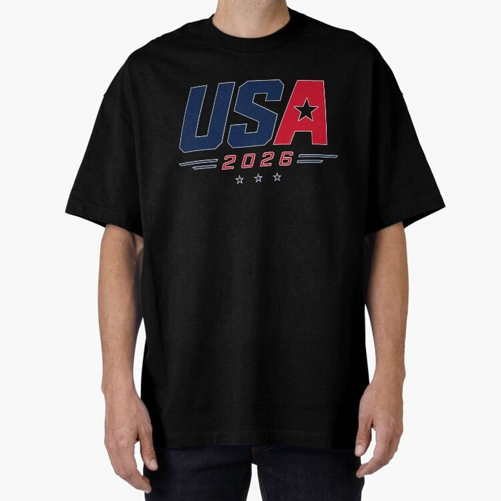 USA 2026 Soccer Fan Shirt | American Football Supporter Minimal Design Classic T-Shirt Celebrate Every Goal in FIFA World Cup 2026 Capturing Mbappe, Portugal, Spain and Germany Energy, Soccer Culture, Superstar Moments, National Team Dreams and