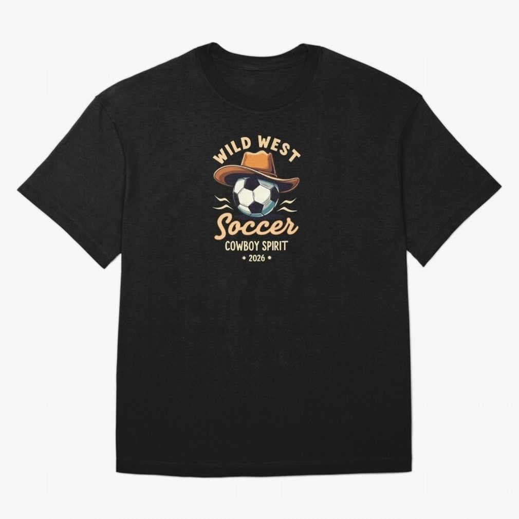 Wild West Soccer Cowboy Spirit World Cup 2026 Classic T-Shirt Represent Football Lovers during FIFA World Cup 2026 Group Stage Highlighting CR7 and Messi, England Energy, Sports Nostalgia, International Competition, Famous Players and Unforgettable