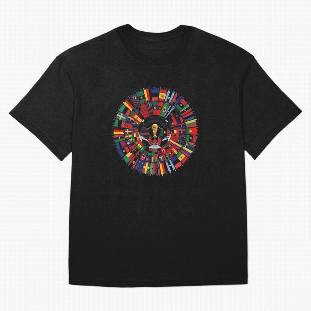 Vibrant 2026 World Cup International Flag Splash Classic T-Shirt Back Your Heroes with Match Day Hype around FIFA World Cup 2026, Cristiano Ronaldo, Spain, Football History, Final Match Energy, Crowd Noise and Once in a Lifetime Moments; Perfect