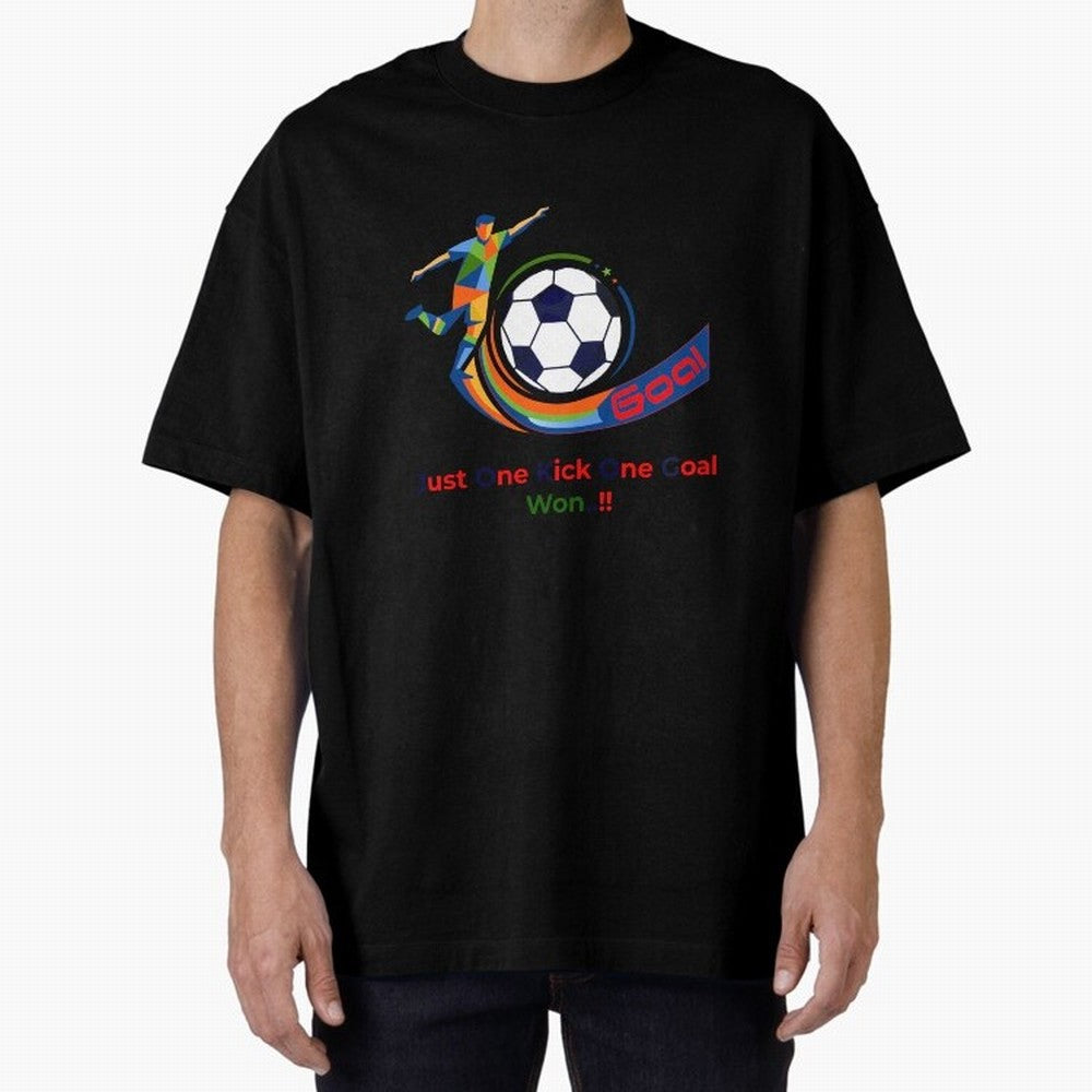 Football Striker Goal Celebration - Just One Kick Classic T-Shirt Make Game Day About Match Day Hype around FIFA World Cup 2026 Group Stage, CR7 and Messi, Brazil, Portugal and Argentina, Football History, Final Match Energy, Crowd Noise and Once