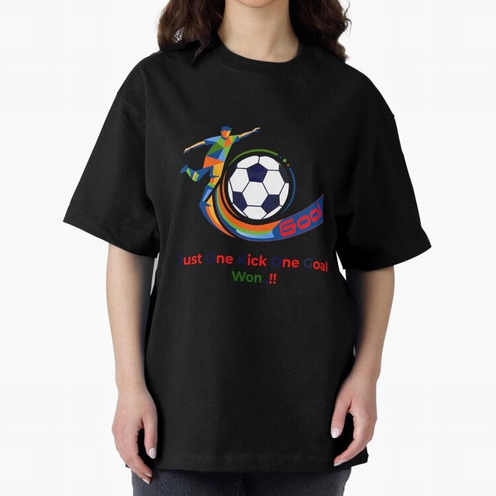 Football Striker Goal Celebration - Just One Kick Classic T-Shirt Make Game Day About Match Day Hype around FIFA World Cup 2026 Group Stage, CR7 and Messi, Brazil, Portugal and Argentina, Football History, Final Match Energy, Crowd Noise and Once