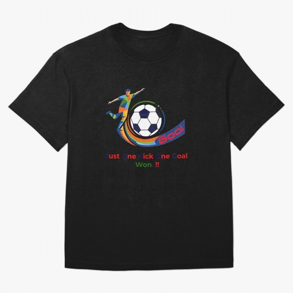 Football Striker Goal Celebration - Just One Kick Classic T-Shirt Make Game Day About Match Day Hype around FIFA World Cup 2026 Group Stage, CR7 and Messi, Brazil, Portugal and Argentina, Football History, Final Match Energy, Crowd Noise and Once