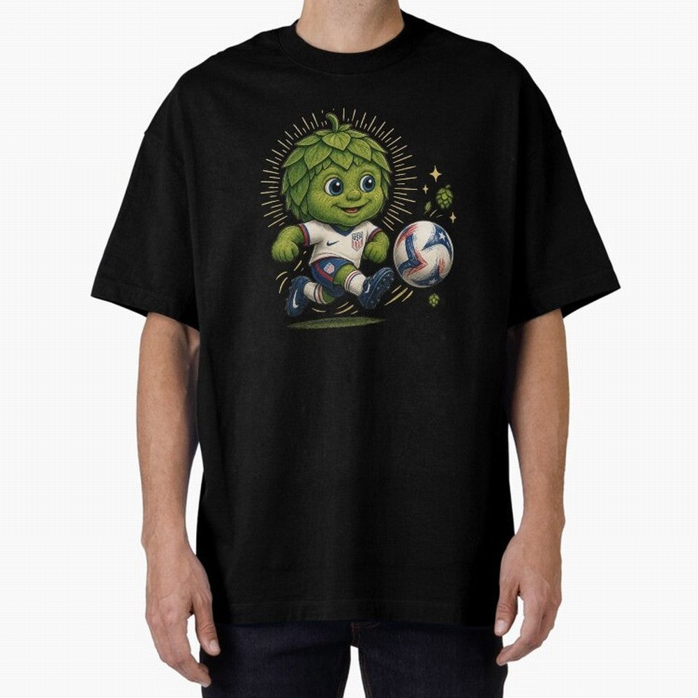 Craft Beer World Cup Mascot Classic T-Shirt Capture Stadium Memories from Global Football Passion for FIFA World Cup 2026, Capturing Messi and Cristiano Ronaldo, Argentina, Worldwide Fan Energy, Dramatic Goals, Stadium Lights and Championship