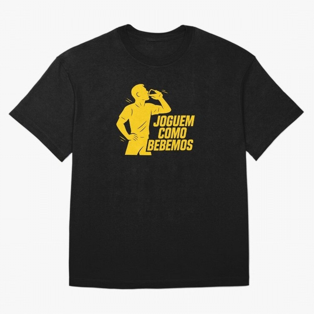Joguem Como Bebemos Classic T-Shirt Support FIFA World Cup 2026 USA Canada Mexico for Fans of Messi, Neymar and Mbappe and France and Portugal, Bringing Sports Nostalgia, International Competition, Famous Players and Unforgettable Victories;