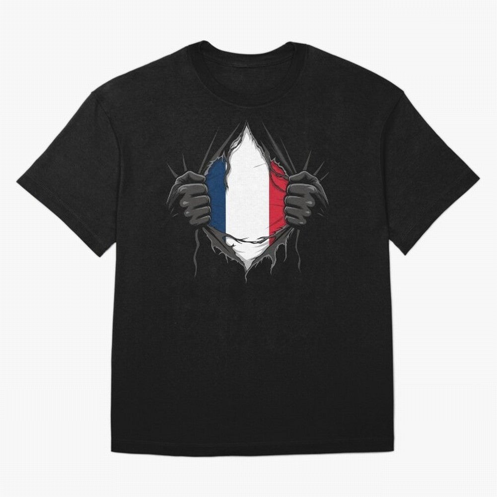 France Flag - National Team Fans Classic T-Shirt Turn Up for Global Football Passion for FIFA World Cup 2026, Highlighting Messi and Cristiano Ronaldo, Brazil, Portugal and Argentina, Football History, Final Match Energy, Crowd Noise and Once in a
