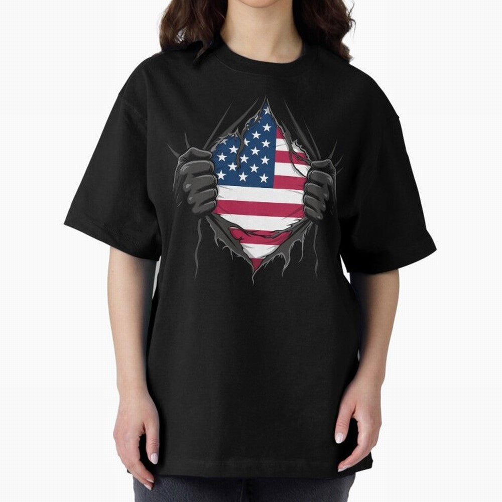 USA Flag - National Team Fans Classic T-Shirt Celebrate Classic Football Spirit in Global Football Passion for FIFA World Cup 2026 Group Stage, Highlighting Messi, Neymar and Mbappe, Argentina, Vintage Soccer Flavor, Modern Football Stars, National