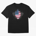 USA Flag - National Team Fans Classic T-Shirt Celebrate Classic Football Spirit in Global Football Passion for FIFA World Cup 2026 Group Stage, Highlighting Messi, Neymar and Mbappe, Argentina, Vintage Soccer Flavor, Modern Football Stars, National