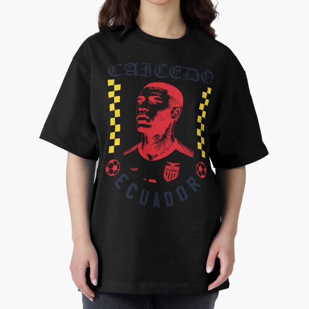 Caicedo Ecuador Soccer Star Retro Football Fan Design Classic T-Shirt Build FIFA World Cup 2026 Group Stage Inspired by Messi, Neymar and Mbappe, Netherlands Energy, Vintage Soccer Flavor, Modern Football Stars, National Flags and Final Night