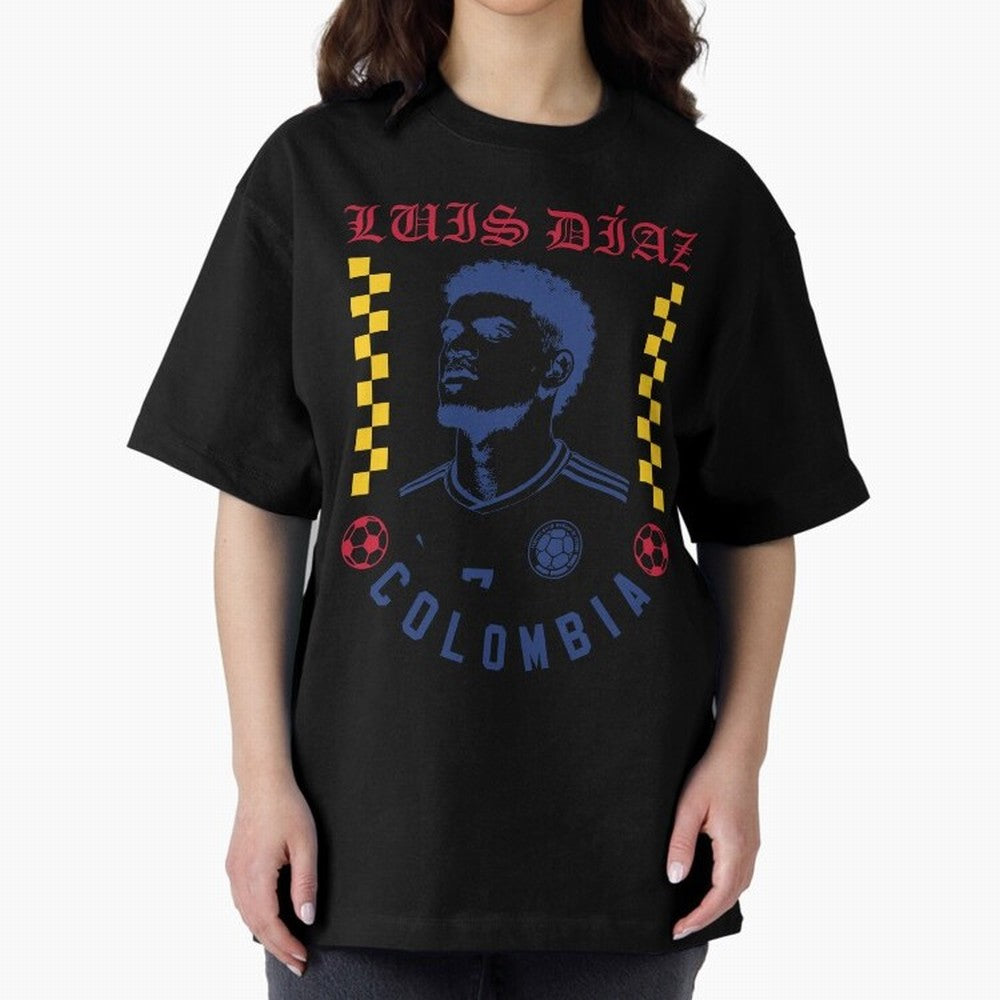 Luis D¨ªaz Colombia Soccer Star Retro Football Fan Design Classic T-Shirt Bring a Champion Mindset to Match Day Hype around FIFA World Cup 2026 USA Canada Mexico, Mbappe, Argentina, France and Brazil, Fan Favorite Moments, National Team Passion,