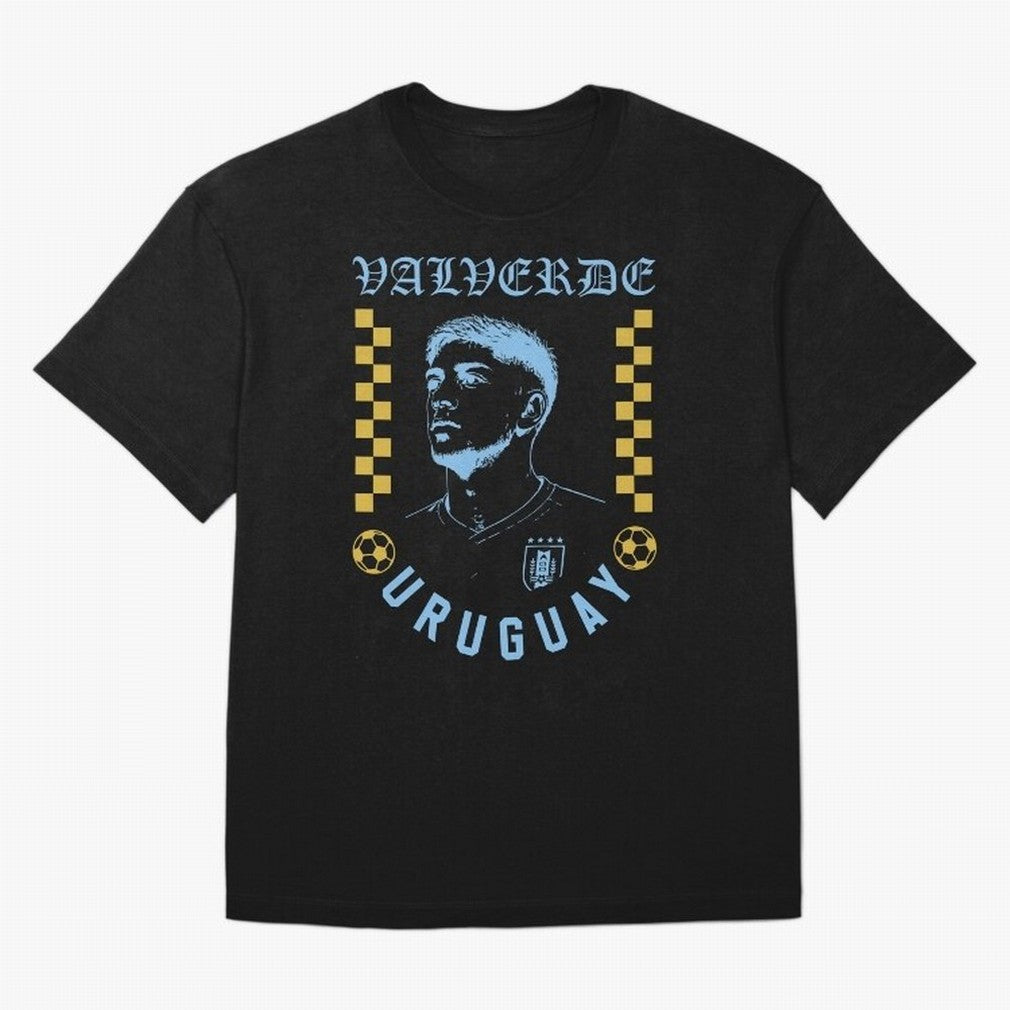Valverde Uruguay Soccer Star Retro Football Fan Design Classic T-Shirt Get Ready for the FIFA World Cup 2026 USA Canada Mexico Journey through Cristiano Ronaldo, Haaland and CR7 Highlights, Spain Pride, Classic Soccer Heritage, Championship