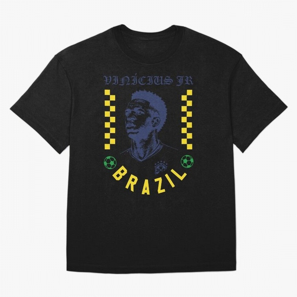 Vin¨ªcius Jr Brazil Soccer Legend Retro Football Fan Design Classic T-Shirt Keep the Match Day Mood of FIFA World Cup 2026 Group Stage Spirit, Capturing Germany, Cristiano Ronaldo, Global Supporter Spirit, Legendary Goals, National Colors and