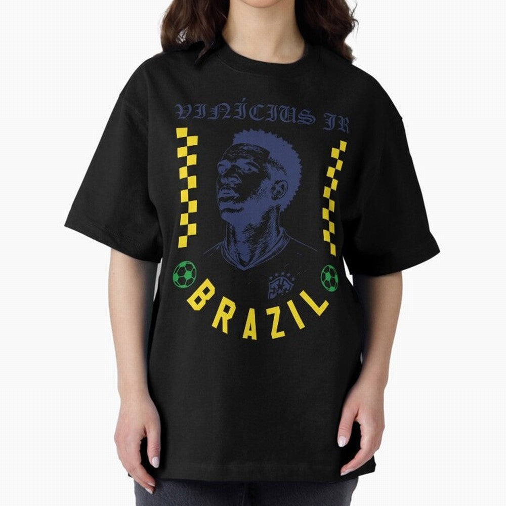 Vin¨ªcius Jr Brazil Soccer Legend Retro Football Fan Design Classic T-Shirt Keep the Match Day Mood of FIFA World Cup 2026 Group Stage Spirit, Capturing Germany, Cristiano Ronaldo, Global Supporter Spirit, Legendary Goals, National Colors and