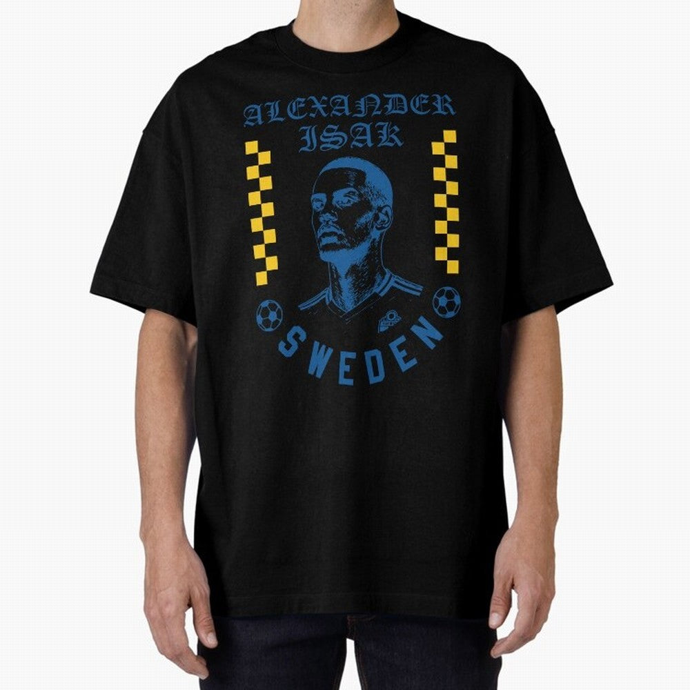 Alexander Isak Sweden Soccer Star Retro Football Fan Design Classic T-Shirt Embrace Global Football Passion for FIFA World Cup 2026 Group Stage, Featuring Cristiano Ronaldo, Argentina, Worldwide Fan Energy, Dramatic Goals, Stadium Lights and