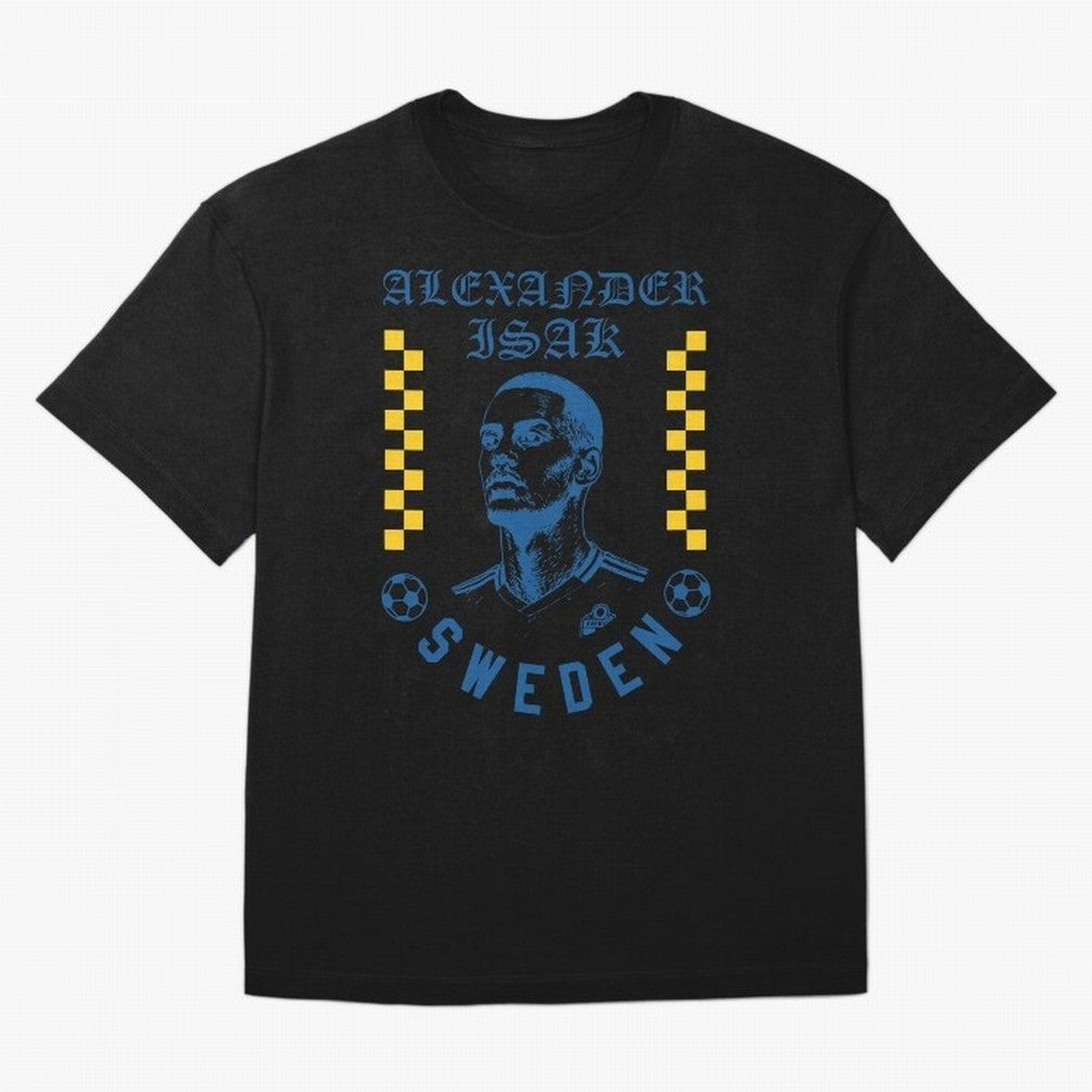 Alexander Isak Sweden Soccer Star Retro Football Fan Design Classic T-Shirt Embrace Global Football Passion for FIFA World Cup 2026 Group Stage, Featuring Cristiano Ronaldo, Argentina, Worldwide Fan Energy, Dramatic Goals, Stadium Lights and