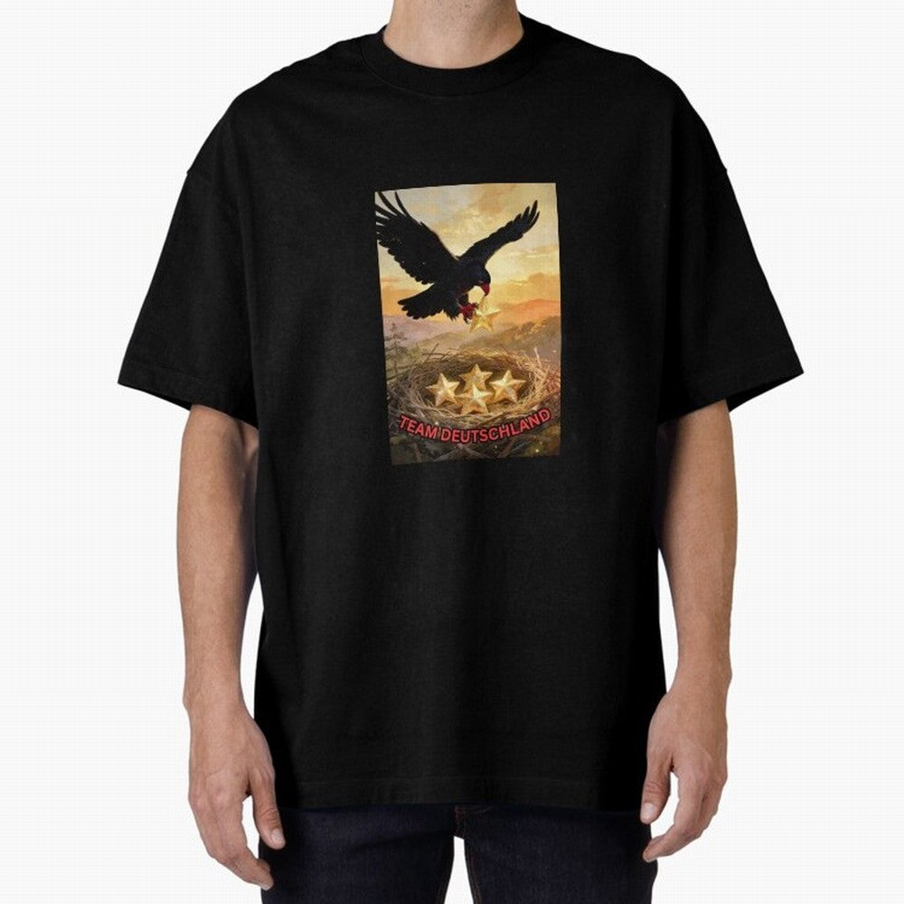 TEAM GERMANY with eagle's nest and 4 stars Classic T-Shirt Cheer for FIFA World Cup 2026 Spirit, Made for France, Haaland and Mbappe, Worldwide Fan Energy, Dramatic Goals, Stadium Lights and Championship Celebrations; Made for Die Hard Supporters,