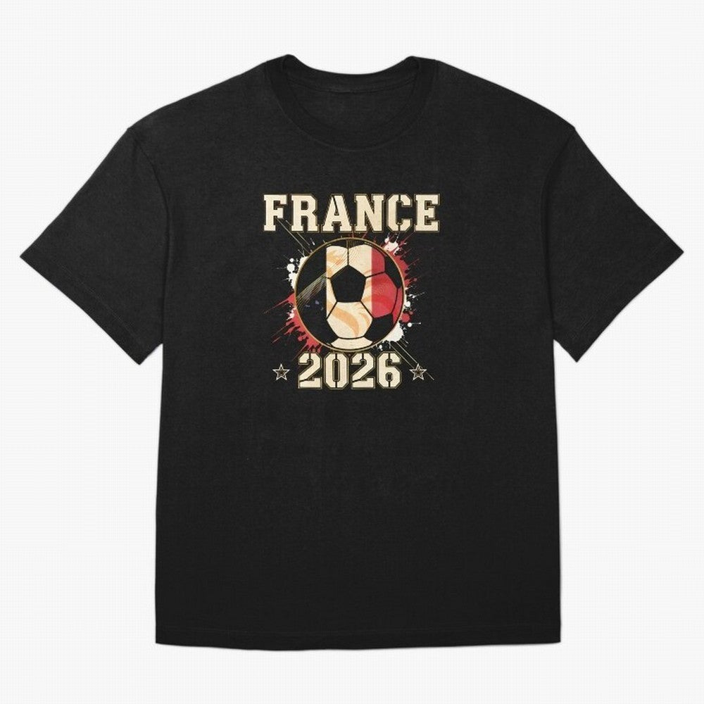 Front Print France Soccer World Cup 2026 - French Fan Gift T-Shirt_84561762 Classic T-Shirt Create the FIFA World Cup 2026 Journey through Mbappe and Neymar Highlights, Brazil Pride, Football History, Final Match Energy, Crowd Noise and Once in a
