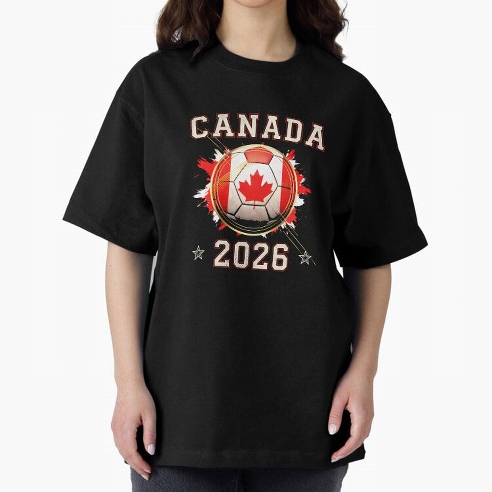Front Print Canada Soccer World Cup 2026 - Canadian Fan Gift T-Shirt_84561562 Classic T-Shirt Enjoy FIFA World Cup 2026 with Messi, CR7 and Mbappe, England, France and Netherlands Energy, Tournament Hype, Historic Matchups, Family Viewing Parties